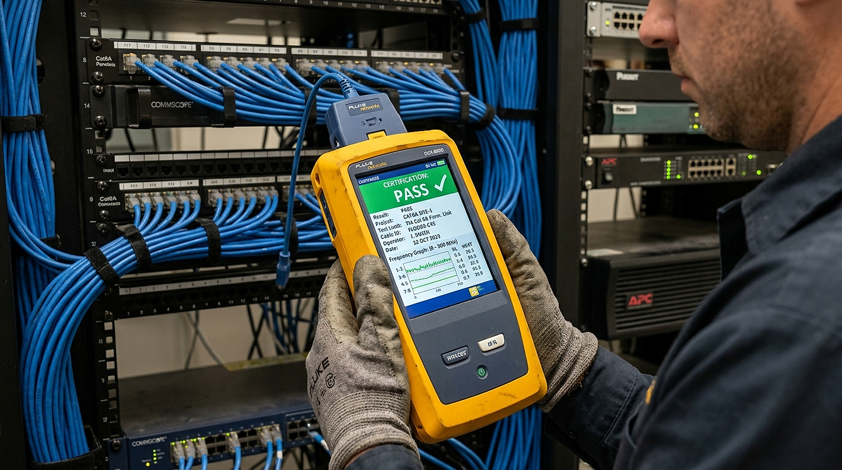 IpOctet comprehensive digital closeout turnover dossier with Fluke test results and CAD redlines