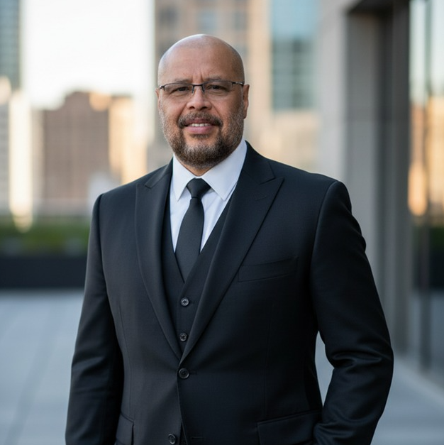 Emilio Rodriguez in a formal dark suit